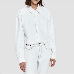 Grlfrnd Christy Crop Top in Waxen Moon size Medium New (10-10)‎